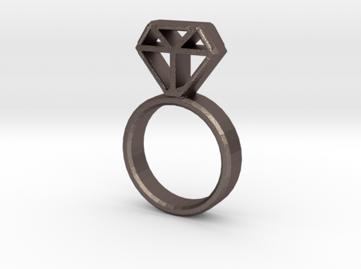 Diamond Ring 3d printed