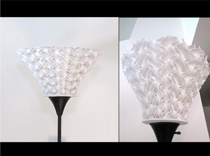 Double Helix Lampshade 3d printed