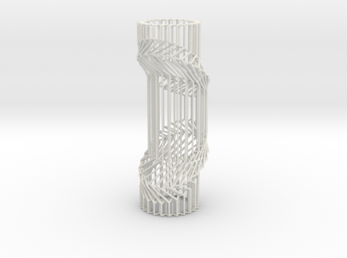 Wire Cylinder Zig-Zag with Double Diagonal Shift 3d printed