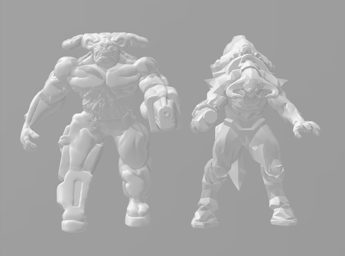 Doom 1/60 Cyberdemon miniature for games and rpg 3d printed 