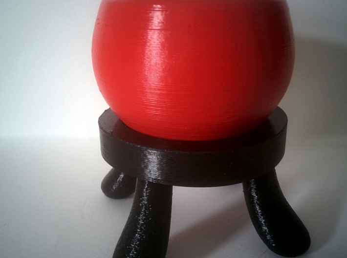 Round small based planter with stand (pot part)  3d printed etsy version