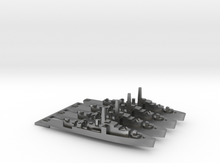 4 pack with sprue - Loch class 1:2400 WW2 frigate 3d printed