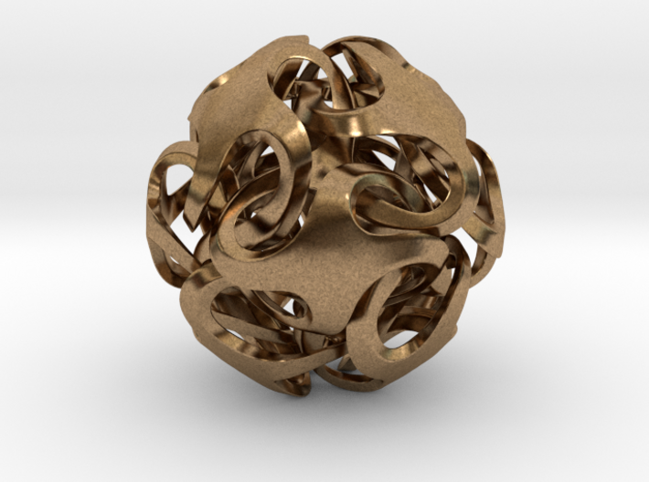 Rhombic Dodecahedron I, pendant 3d printed