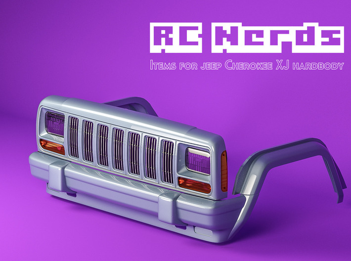 RCN222 Front wheel arches for Team Raffe Jeep xj 3d printed 