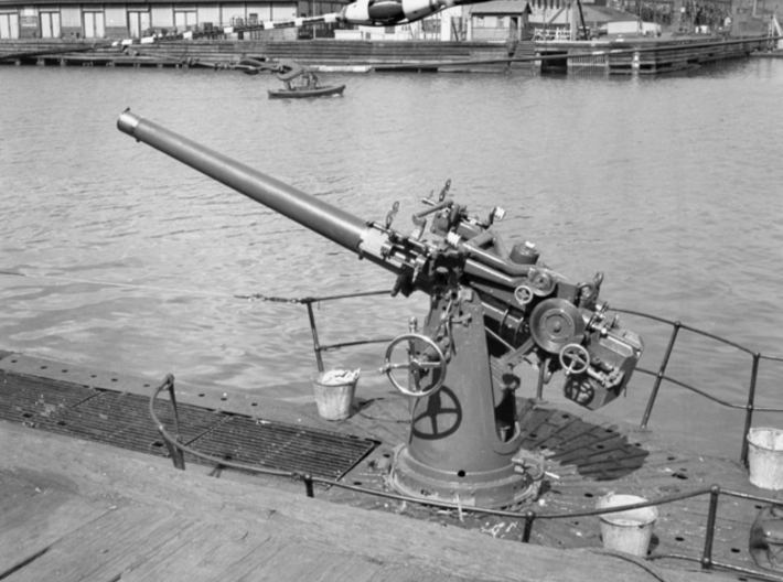 1/72 HMS 12 pdr 3''/45 Cal Gun 3d printed 