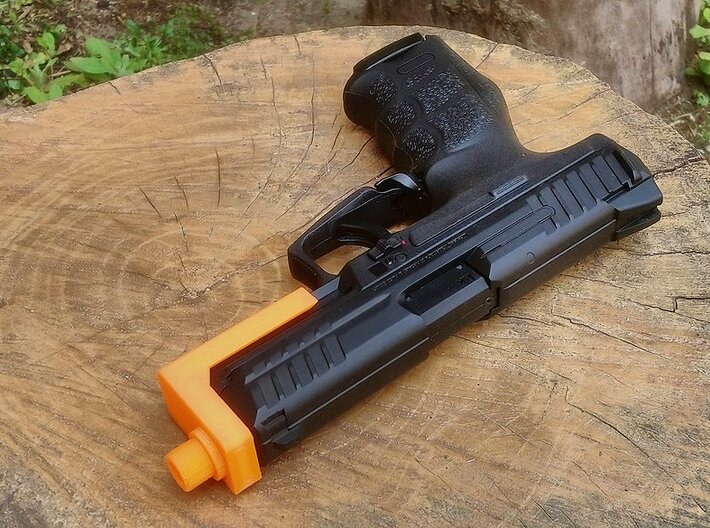 VP9 Frame Mounted Barrel Adapter (14mm-) 3d printed 