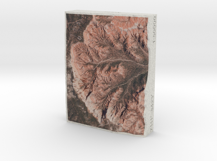Bryce Canyon, Utah, USA, 1:50000 3d printed 
