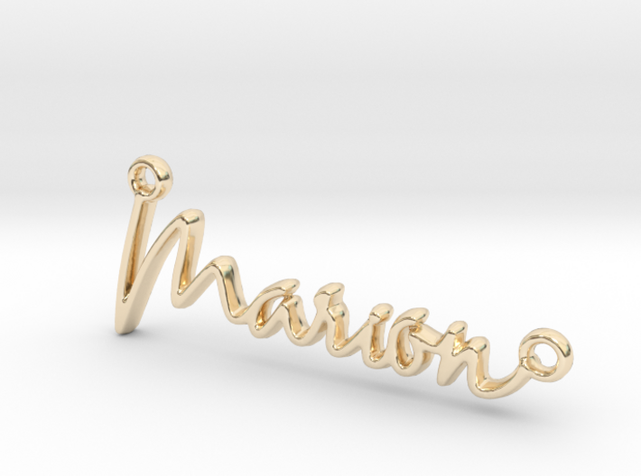 Marion First Name Pendant 3d printed