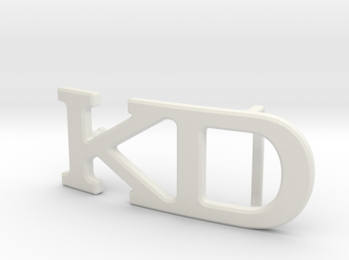Custom Monogram Belt Buckle - KD 3d printed