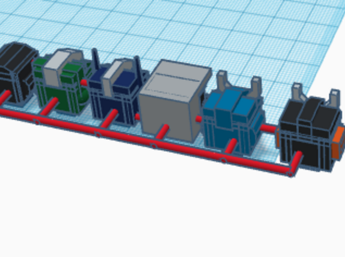 Heads for Trainbot Kreons (Set 2 of 2) 3d printed Color Version of Design