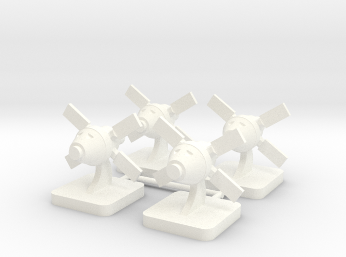 Mini Space Program, Crew Spacecraft, 4-set 3d printed