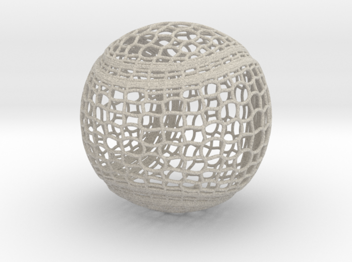 Tennis Ball Curve Wire Mesh 3d printed