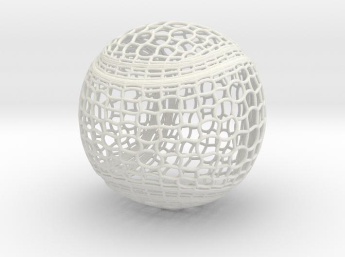 Tennis Ball Curve Wire Mesh 3d printed