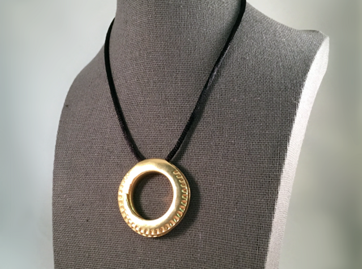 Spiral Ring Pendant 3d printed