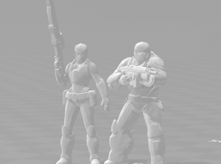 Gears of war Onyx Guard female miniature games rpg 3d printed