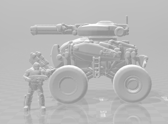 Gears of War Centaur 1/60 miniature for games rpg 3d printed 