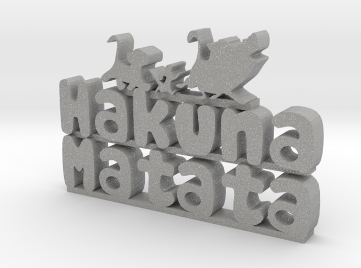 Hakuna Matata Sign 3d printed