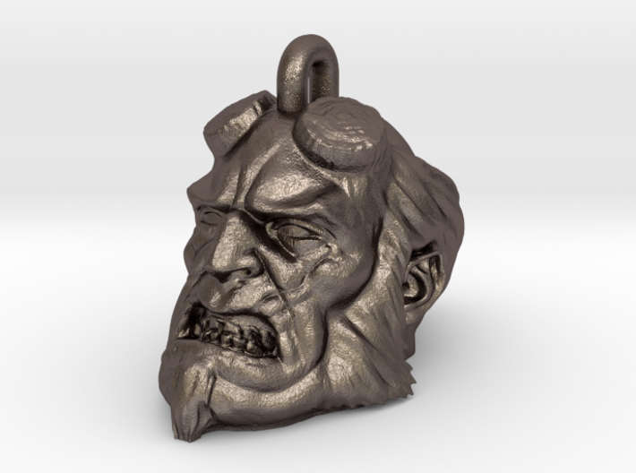 3D Printed Hellboy Necklace 3d printed