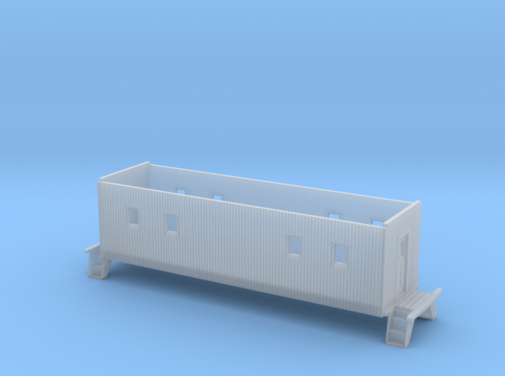HO scale C&amp;EI no-window caboose body 3d printed