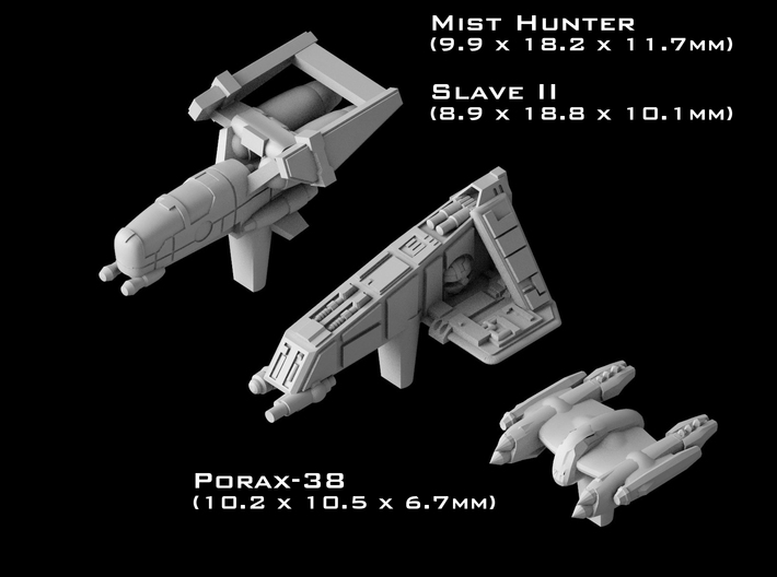 (Armada) Bounty Hunter Ship Set 3d printed