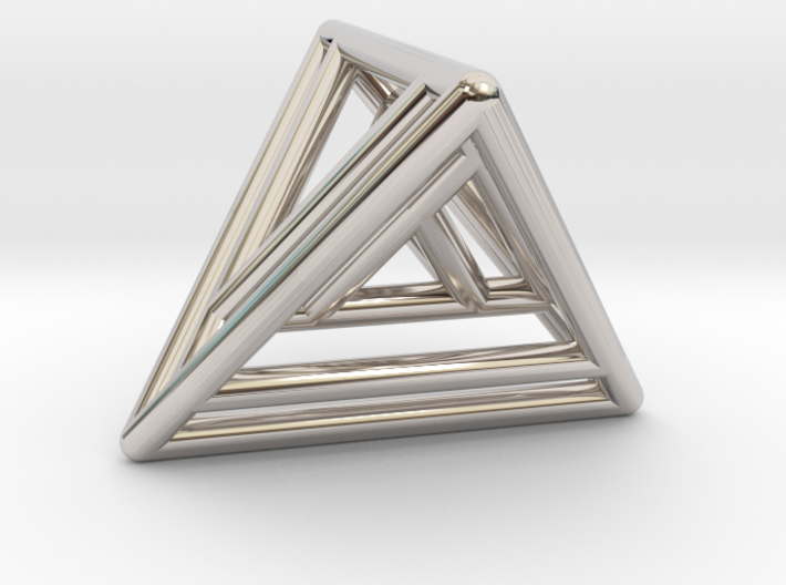 Nested Tetrahedrons 3d printed
