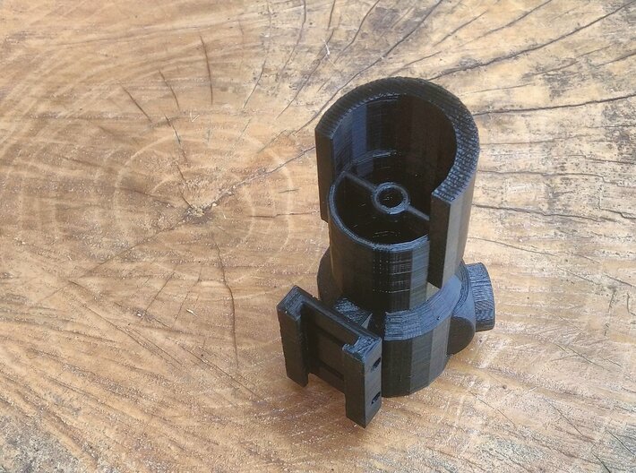 Hooded Red Dot Scope for Nerf Tactical Rail 3d printed 