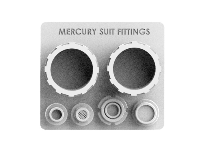 Project Mercury Suit Fittings 1/6 Scale 3d printed 