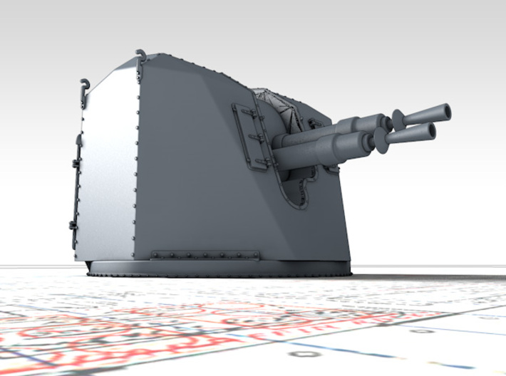 1/72 French 37mm/70 (1.46") AA Gun Model 1935 3d printed 3d render showing product detail