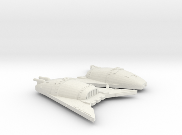 3788 Scale Hydran War Destroyers (2, Mixed) 3d printed