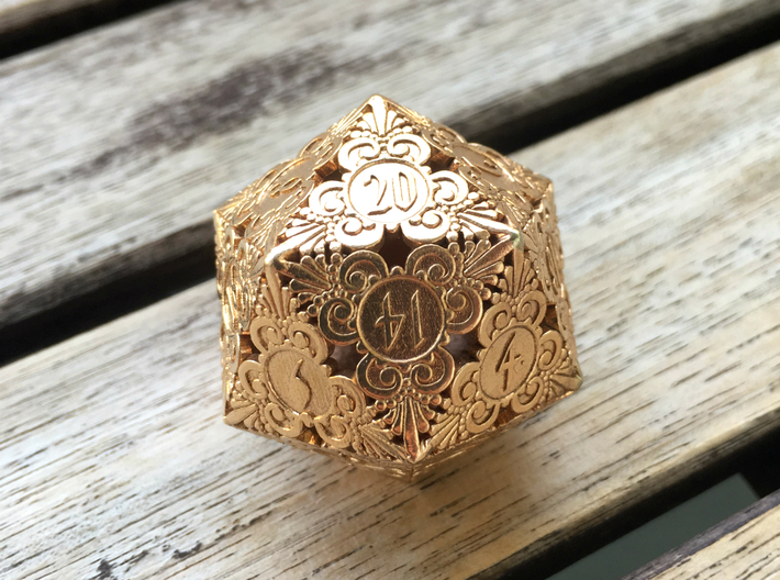 D20 Balanced - Gothic (Metal) 3d printed Customer Image