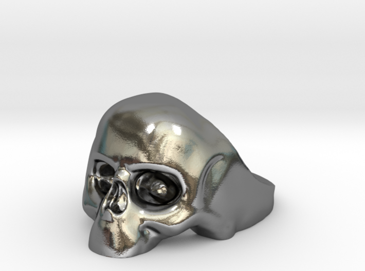 skull ring 7.5 3d printed
