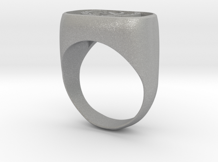 Hammer and Sickle Signet Ring 3d printed