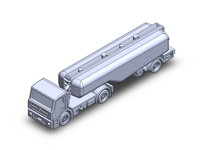 Fuel truck trailer 3axle v1 3d printed 