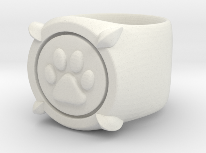 CHAT NOIR RING Size4 3d printed