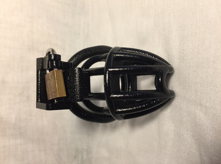Cherry Keeper Padlock Kit for Abus 64Ti20 Padlock 3d printed Prototype in black with similar lock