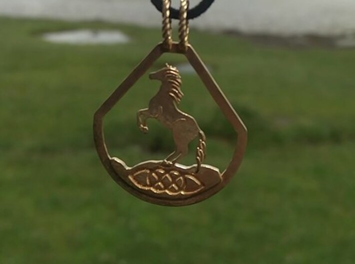 Celtic Zodiac Horse pendant 3d printed