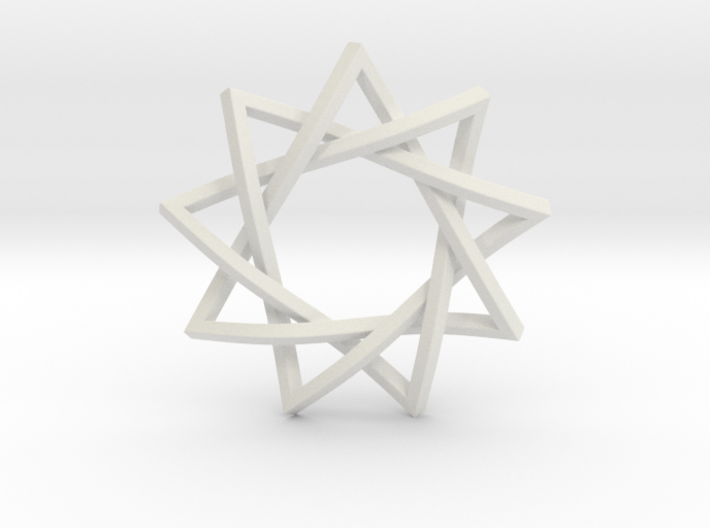 9 Pointed Penrose Star 1.2&quot; 3d printed