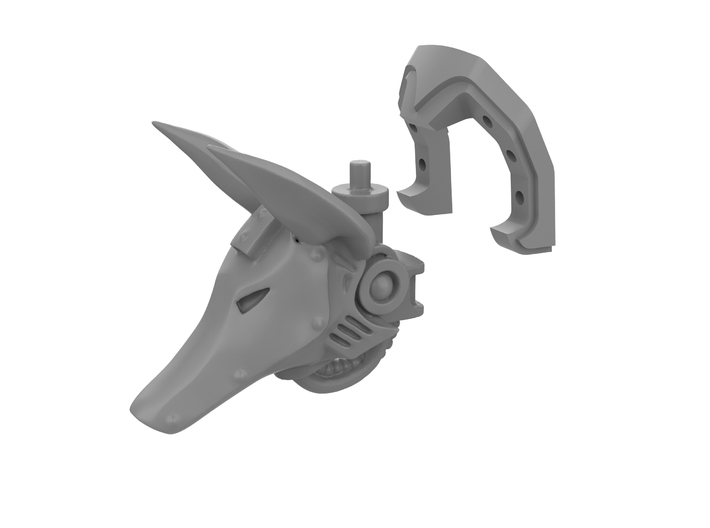 Mini Knight - Anubis Head &amp; Cowl 3d printed