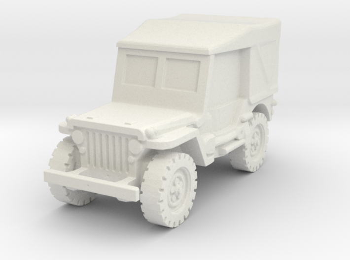 Jeep Willys closed 1/120 3d printed