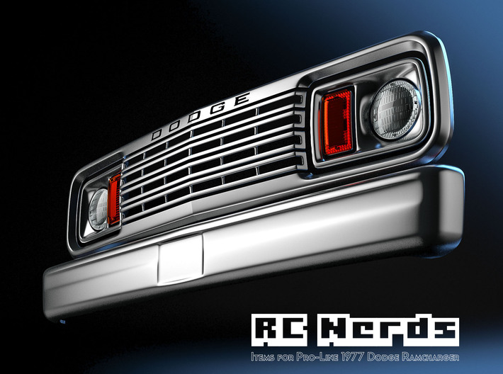 RCN234 Front bumper for PL Dodge Ramcharger 3d printed 