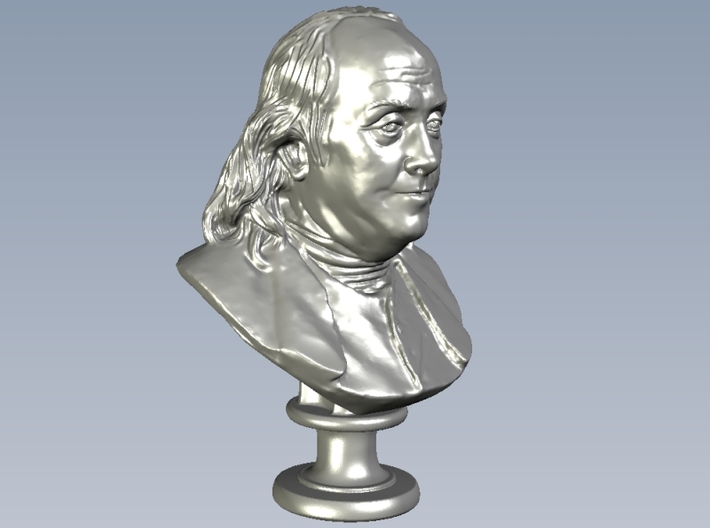 1/24 scale Benjamin Franklin bust 3d printed 