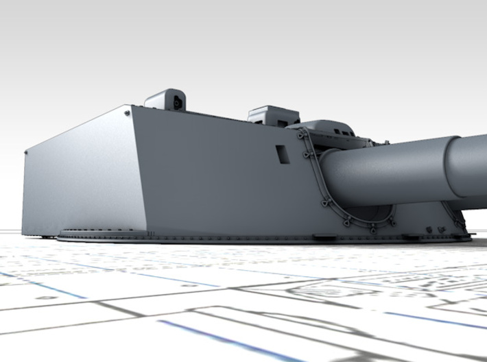 1/192 SMS Posen 28cm/45 (11") SK L/45 Guns x6 3d printed 3d render showing product detail