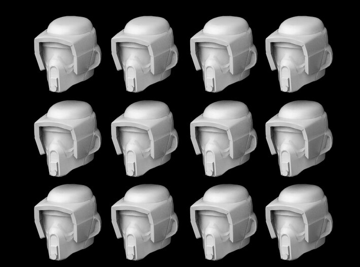 (Legion) 12x Scout Trooper Helmets 3d printed