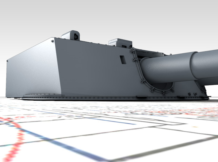 1/192 SMS Seydlitz 28cm/50 (11") SK L/50 Guns x5 3d printed 3d render showing product detail