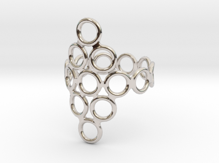 Round Bee Open 3T Ring 3d printed