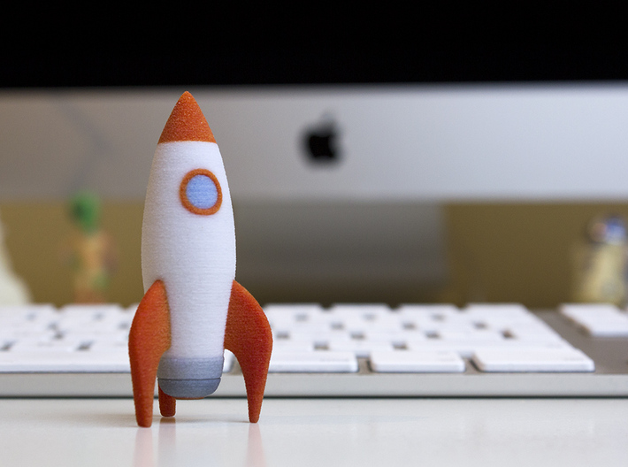 Rocketship 3d printed Ready for takeoff!