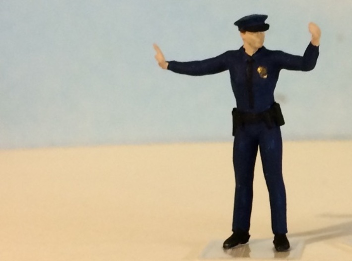 Police Officer Directing Traffic 3d printed