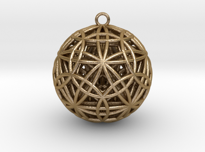 IcosaDodeca w/ Nested Great Dodeca/Dodeca Pendant 3d printed 