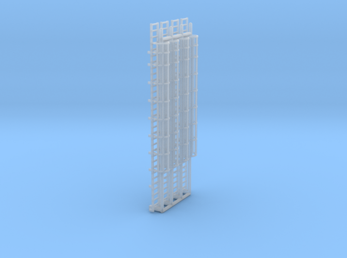 N Scale Cage Ladder 64mm (Platform) 3d printed