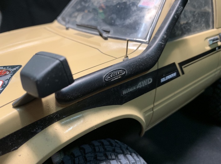 TOYOTA Hilux side hood mirrors 3d printed 